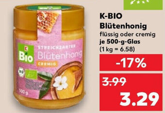 Kaufland K-BIO Blütenhonig 500 g Glas Angebot