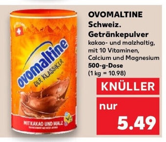 Kaufland OVOMALTINE Schweiz. Getränkepulver 500 g Dose Angebot