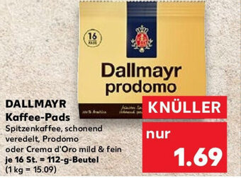 Kaufland DALLMAYR Kaffee-Pads  112 g Beutel Angebot