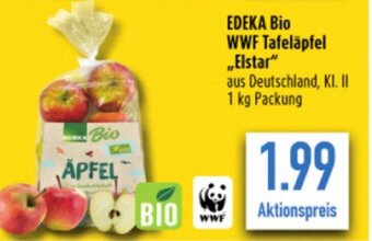 diska EDEKA Bio WWF Tafeläpfel „Elstar" 1kg Angebot