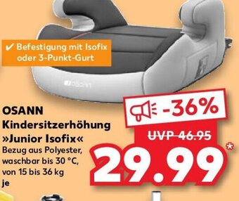 Kaufland OSANN Kindersitzerhöhung Junior Isofix Angebot