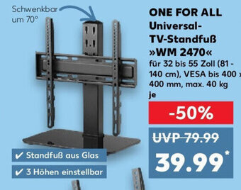 Kaufland ONE FOR ALL Universal- TV-Standfuß WM 2470 Angebot