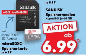 Kaufland SANDISK Speichermedien 64 GB Angebot