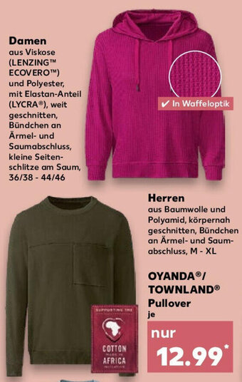 Kaufland Damen 36/38-44/46, Herren M-XL Angebot