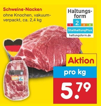 Netto Marken-Discount Schweine-Nacken ca. 2,4 kg Angebot