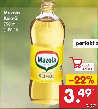 Netto Marken-Discount Mazola KEIMÖL 750 ml Angebot