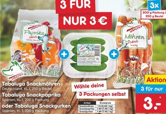 Netto Marken-Discount Tabaluga Snackmöhren 250 g Beutel Angebot