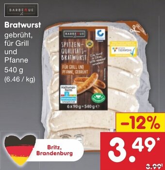 Netto Marken-Discount Bratwurst 540 g Angebot