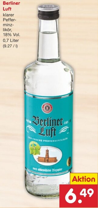 Netto Marken-Discount Berliner Luft 0,7 Liter Angebot