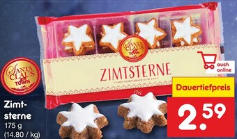 Netto Marken-Discount Santa Claus Zimtsterne 175 g Angebot