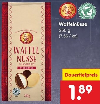 Netto Marken-Discount Santa Claus Waffelnüsse 250 g Angebot