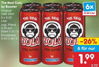 Netto Marken-Discount The Real Cola by Booster 6 x 0,33 Liter Angebot