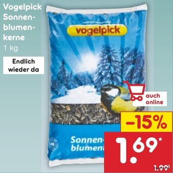 Netto Marken-Discount Vogelpick Sonnenblumenkerne 1 kg Angebot