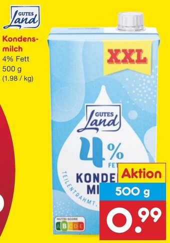 Netto Marken-Discount Gutes Land Kondensmilch 500 g Angebot