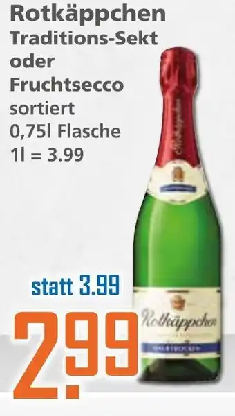 Klaas und Kock Rotkäppchen Traditions Sekt oder Fruchtsecco 0,75L Angebot