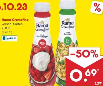 Netto Marken-Discount Rama Cremefine 250 ml Angebot