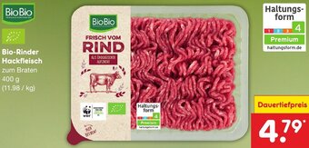 Netto Marken-Discount Bio-Rinder Hackfleisch 400 g Angebot