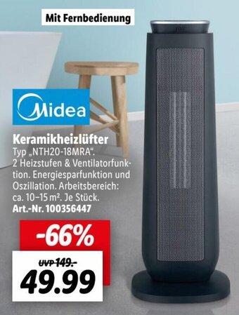 Lidl Midea Keramikheizlüfter NTH20-18MRA Angebot