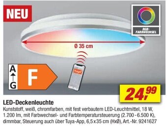 toom Baumarkt LED-Deckenleuchte Angebot