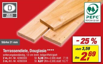 toom Baumarkt Terrassendiele, Douglasie Angebot