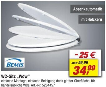 toom Baumarkt BEMIS WC-Sitz Wow Angebot
