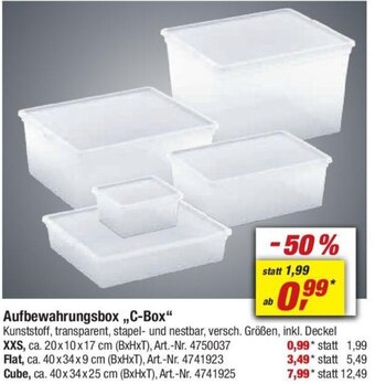 toom Baumarkt Aufbewahrungsbox C-Box Angebot
