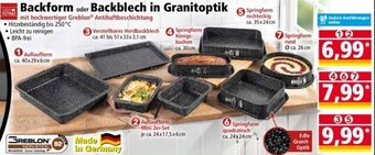 Norma CASA ROYALE Backform oder Backblech in Granitoptik Angebot