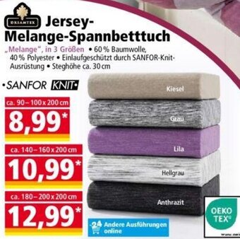 Norma DREAMTEX Jersey Melange Spannbetttuch Angebot