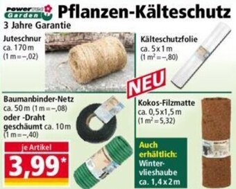 Norma Powertec Garden Pflanzen-Kälteschutz Angebot