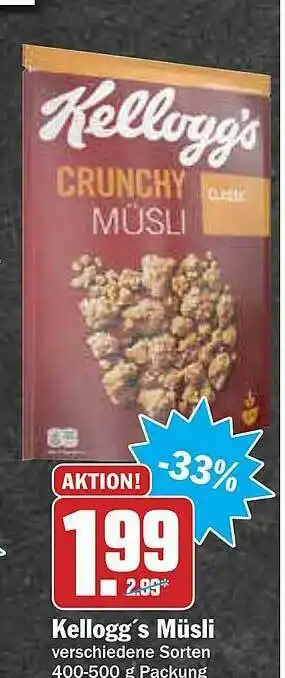 AEZ Kellogg's Müsli Angebot