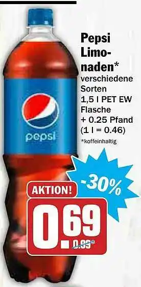 AEZ Pepsi Limonaden Angebot