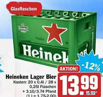 AEZ Heineken Lager Bier Angebot