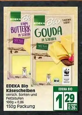 Edeka Edeka Bio Käsescheiben Angebot