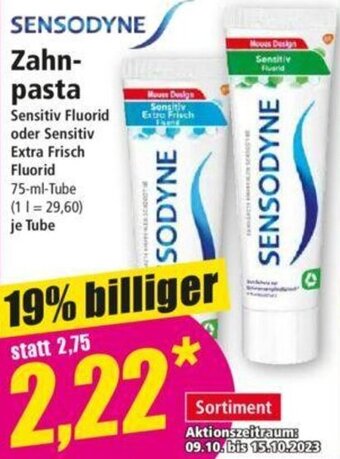 Norma SENSODYNE Zahnpasta 75 ml Tube Angebot