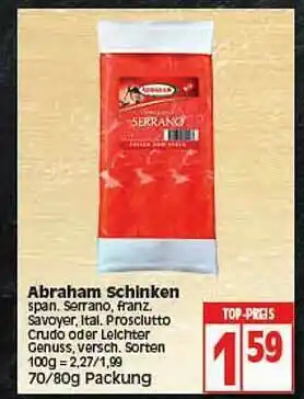 Elli Markt Abraham Schinken Angebot