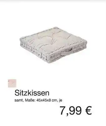 KiK Sitzkissen Angebot