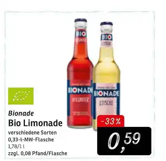 KONSUM Bionade Bio Limonade Angebot