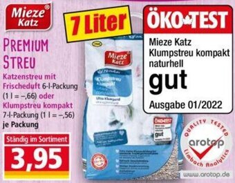 Norma Mieze Katz PREMIUM STREU 7 Liter Angebot