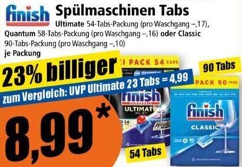 Norma finish Spülmaschinen Tabs Angebot