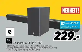 MEDIMAX Jbl Soundbar Cinema Sb160 Angebot