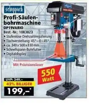 Norma24 Scheppach Profi-säulenbohrmaschine Angebot