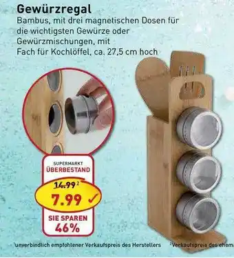 PicksRaus Gewürzregal Angebot