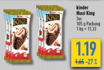 diska kinder Maxi King 105 g Angebot