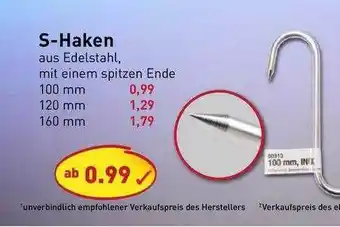 PicksRaus S-haken Angebot