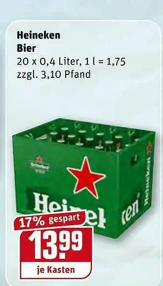 REWE Heineken Bier Angebot