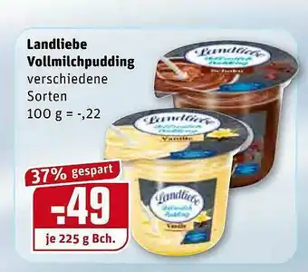 REWE Landliebe Vollmilchpudding Angebot