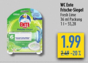 diska WC Ente Frische-Siegel Fresh Lime 36 ml Angebot