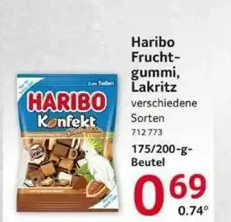 Selgros Haribo Fruchtgummi, Lakritz Angebot