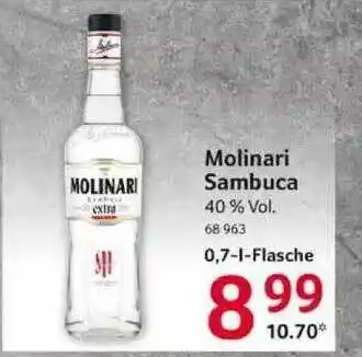 Selgros Molinari Sambuca Angebot