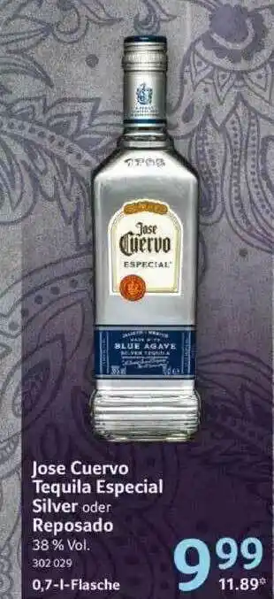 Selgros Jose Cuervo Tequila Especial Silver Oder Reposado Angebot